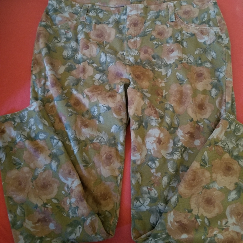 Faded glory flower pants